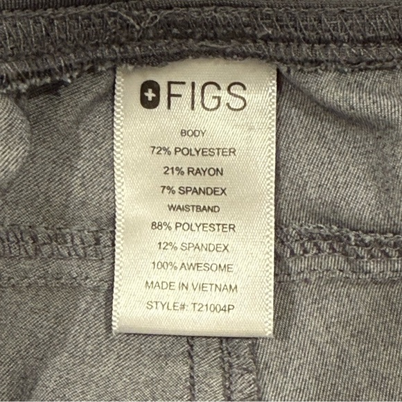 Figs Kade Cargo Scrub Pants Straight Leg 4 Pocket Graphite Gray Large Petite - Picture 11 of 12